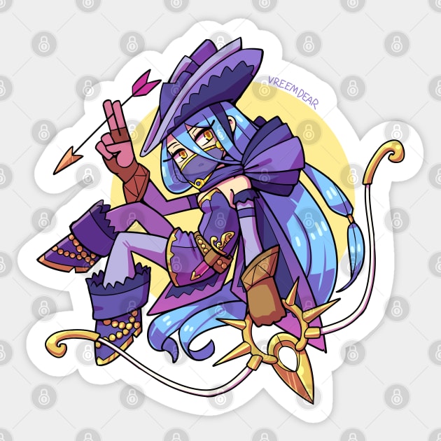 Azura the Adventurer Sticker by vreemdear